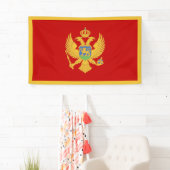 Montenegrijnse vlag spandoek (Insitu)