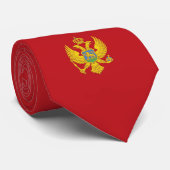 Montenegrijnse vlag stropdas (Opgerold)