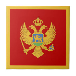 Montenegrijnse vlag tegeltje