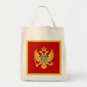 Montenegrijnse vlag tote bag (Voorkant)