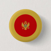Montenegrijnse vlag, vlag van Montenegro Ronde Button 3,2 Cm (Voorkant)