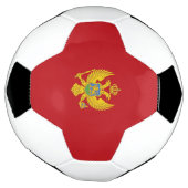 Montenegrijnse vlag voetbal (Gedraaid)