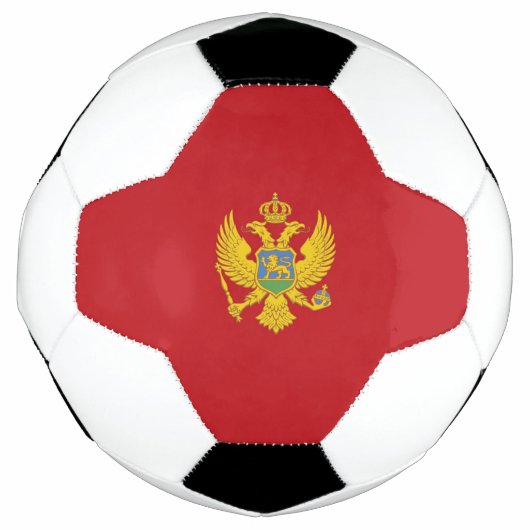 Montenegrijnse vlag voetbal (Voorkant)