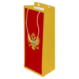 Montenegrijnse vlag wijn cadeautas