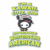 Montenegrin American Grim Reaper Sticker (Voorkant)