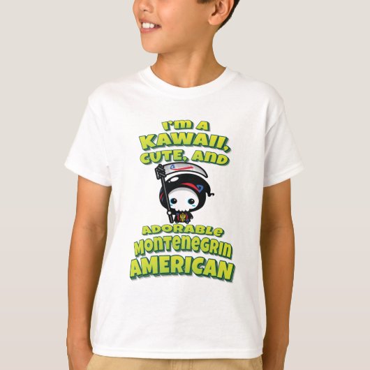 Montenegrin American Grim Reaper T-shirt (Voorkant)