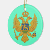 MONTENEGRO* Aangepaste kerstversiering Keramisch Ornament (Links)