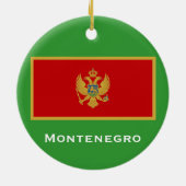 MONTENEGRO* Aangepaste kerstversiering Keramisch Ornament (Achterkant)