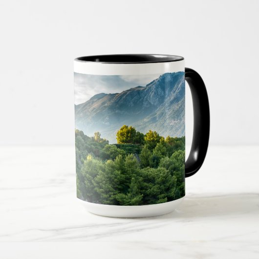 Montenegro Berg- en Zee Landschap  Mok (Voorkant rechts)