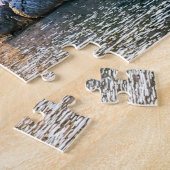 Montenegro berg- en zeelandschap legpuzzel (Zijkant)