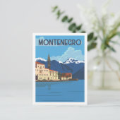 Montenegro Beroemde Reisplaats Illustratie Briefkaart (Staand voorkant)