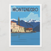 Montenegro Beroemde Reisplaats Illustratie Briefkaart (Voorkant)