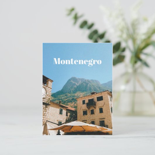 Montenegro Cityscape  Feestdagenkaart (Staand voorkant)