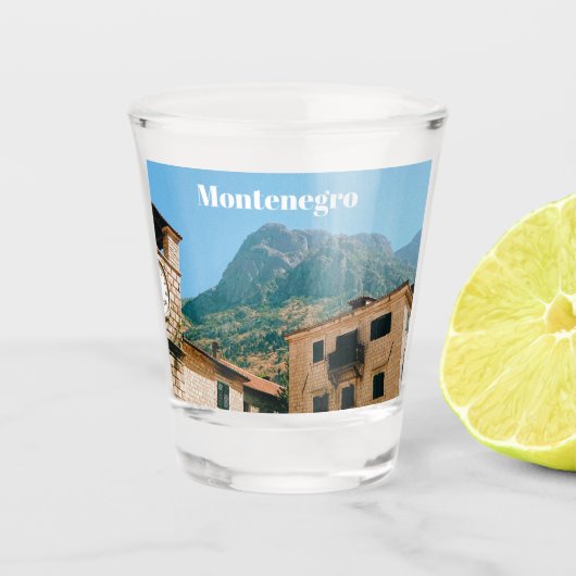 Montenegro Cityscape  Shot Glas (Voorkant)