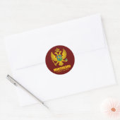 Montenegro COA Ronde Sticker (Envelop)