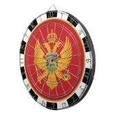 Montenegro Dartboard, spelbord, Montenegro Vlag Dartbord (Voorkant Rechts)