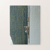 Montenegro eilandkerk uitzicht puzzel (Verticaal)