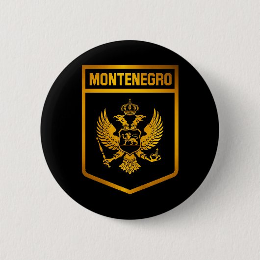 Montenegro Emblem Ronde Button 5,7 Cm (Voorkant)