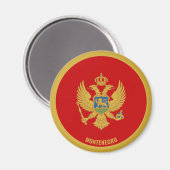Montenegro Flag Charming Patriotic Magneet (Voorkant / Achterkant)