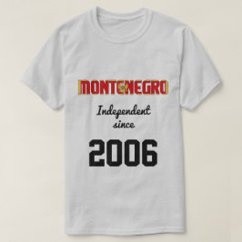 Montenegro Flag Independence Celebration T-shirt