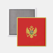 Montenegro Flag Magnet (Voorkant / Achterkant)