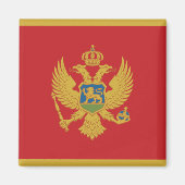 Montenegro Flag Magnet (Voorkant)