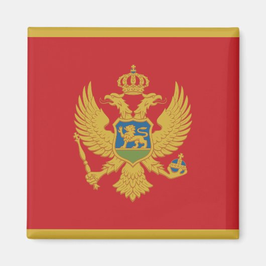 Montenegro Flag Magnet (Voorkant)