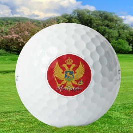 Montenegro Golf Balls, vlaggolfers / patriotten Golfballen