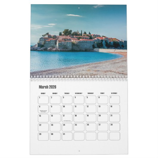 Montenegro Kalender (Mar 2026)