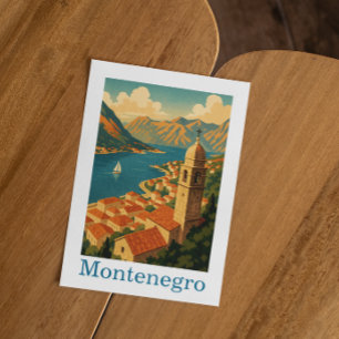  Montenegro Kotor Bay Balkan Reizen Briefkaart