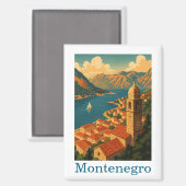 Montenegro Kotor Bay Balkan Reizen Magneet (Voorkant / Achterkant)