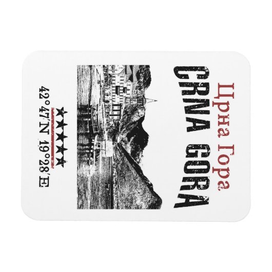 Montenegro Magneet (Horizontaal)