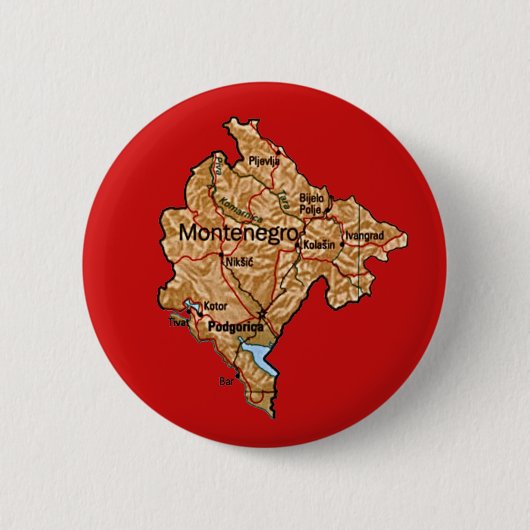 Montenegro Map Button (Voorkant)