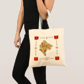 Montenegro Map + Flags Bag Tote Bag (Voorkant (product))