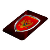 Montenegro Metallic Emblem Magneet (Linkerzijde)