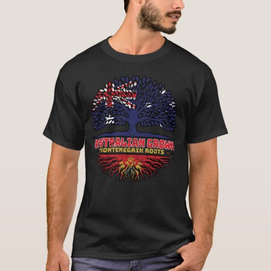 Montenegro Montene grin Australia Tree T-shirt (Voorkant)