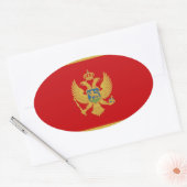 Montenegro Ovale Sticker (Envelop)