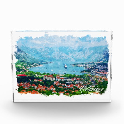 Montenegro Panorama Landschap Balkan Reizen Fotoblokken (Voorkant)