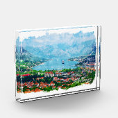 Montenegro Panorama Landschap Balkan Reizen Fotoblokken (Links)
