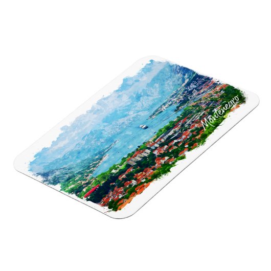 Montenegro Panorama Landschap Balkan Reizen Magneet (Linkerzijde)