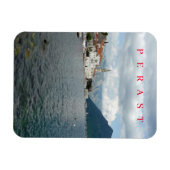 Montenegro Perast panoramische uitzicht magneet (Horizontaal)