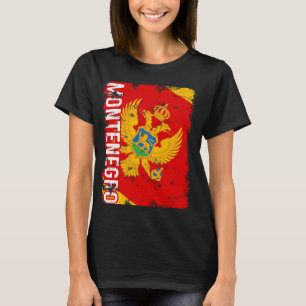 Montenegro Pride Montenegrijnse vlag roots erfgoed T-shirt