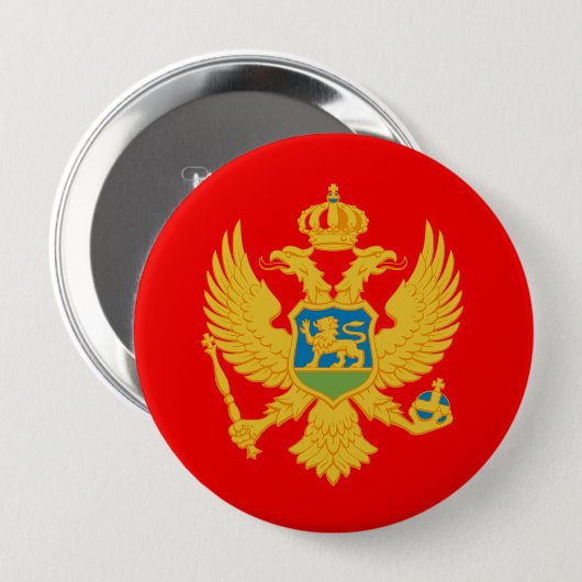 Montenegro Ronde Button 4,0 Cm (Voorkant /achterkant)
