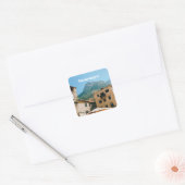Montenegro stadsgezicht  vierkante sticker (Envelop)