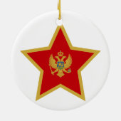 Montenegro Star Keramisch Ornament (Achterkant)