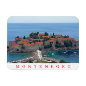Montenegro Sveti Stefan panoramische uitzicht magn Magneet (Horizontaal)