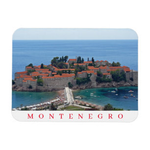 Montenegro Sveti Stefan panoramische uitzicht magn Magneet