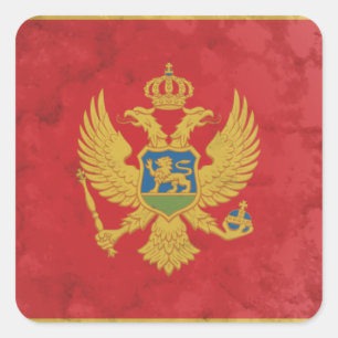 Montenegro Vierkante Sticker