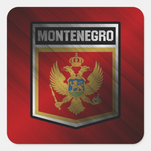 Montenegro Vierkante Sticker (Voorkant)