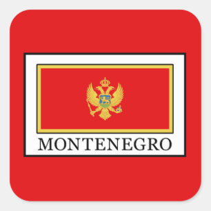Montenegro Vierkante Sticker